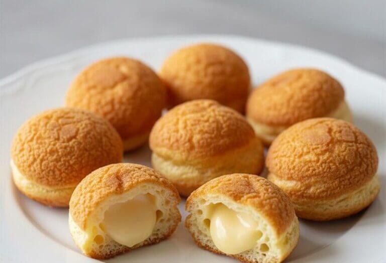 Malakoffs de Vinzel au Poivre de Kampot dorés et croustillants, servis avec cornichons et salade verte.